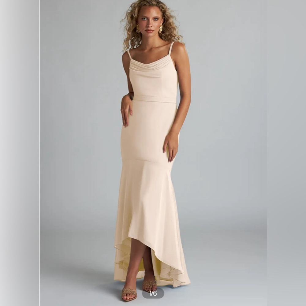New with tags! Azazie Ivory Dress - Picture 3 of 7